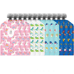 BUZIO bottom-opening pouches for quick refills and precise portions.