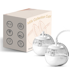 Bwcece wearable silicone milk cups with closed-system design for spill-free milk collection.