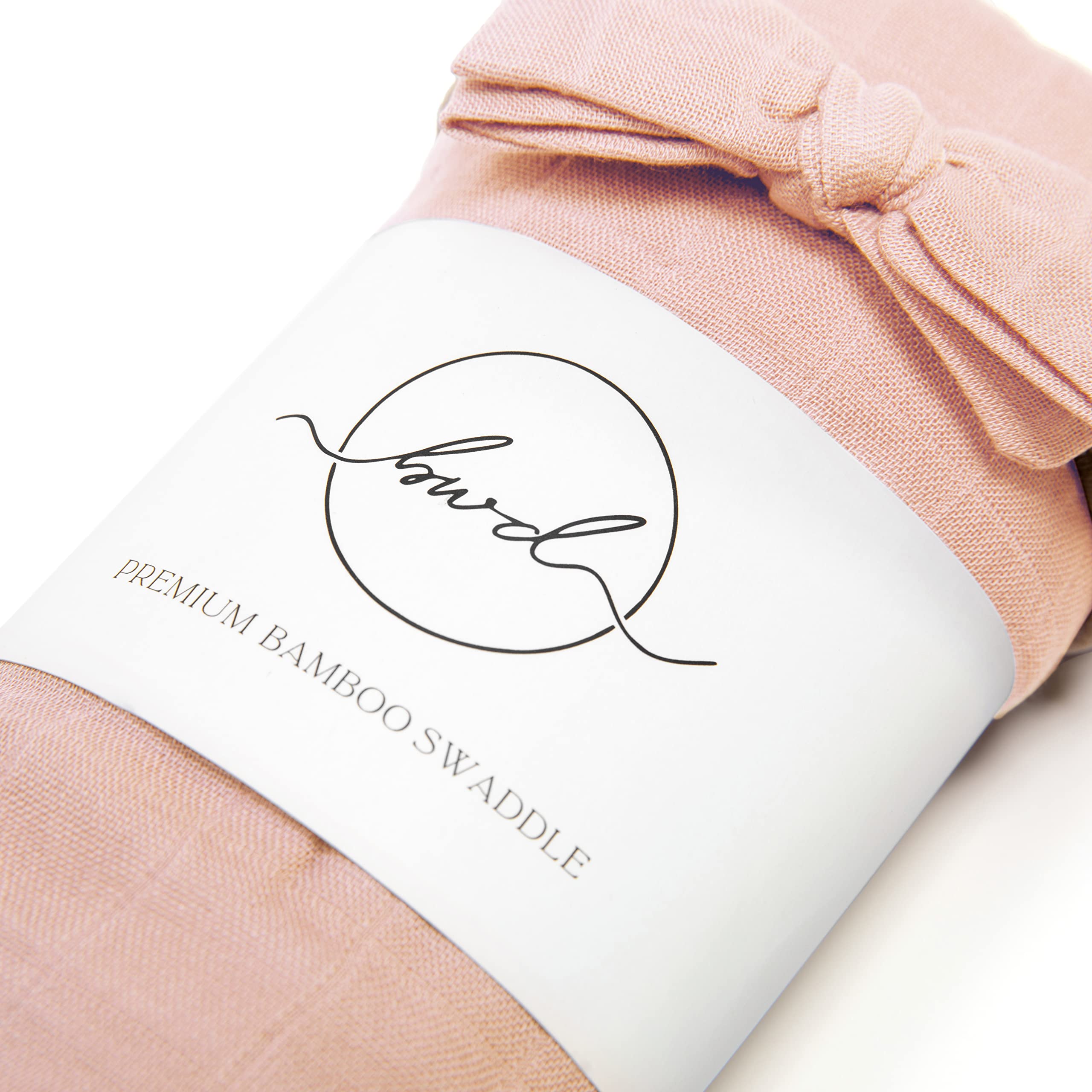 Baby Want Designs premium swaddle headband in dusty blush, perfect for coordinated newborn photography outfits.