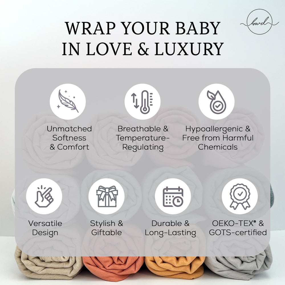 Baby Want Designs dusty blush swaddle used as newborn photography outfit.