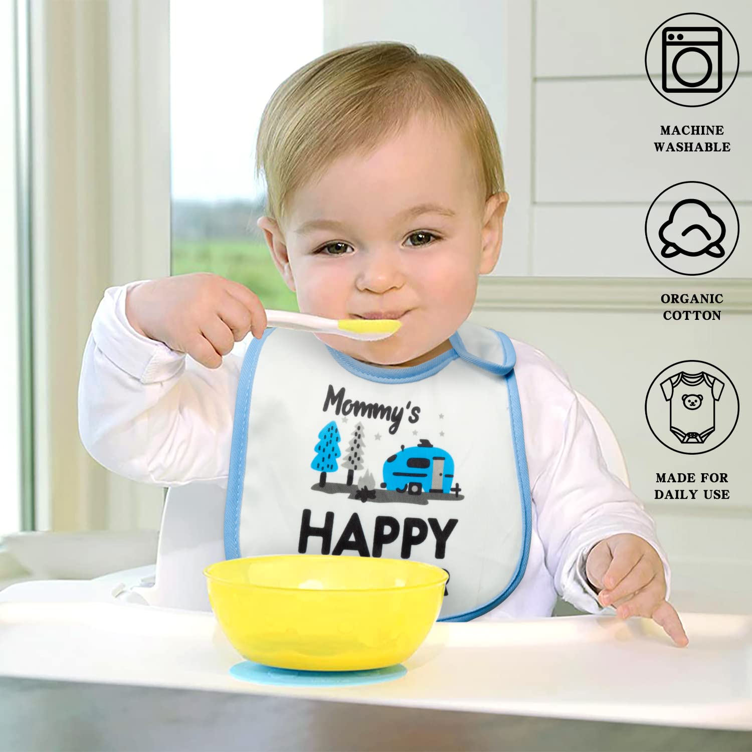 BWkoss gift-set bibs offer stylish baby shower presents.