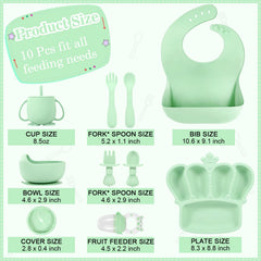 BXLL crown-shaped divided plate keeps foods separated for independent self-feeding