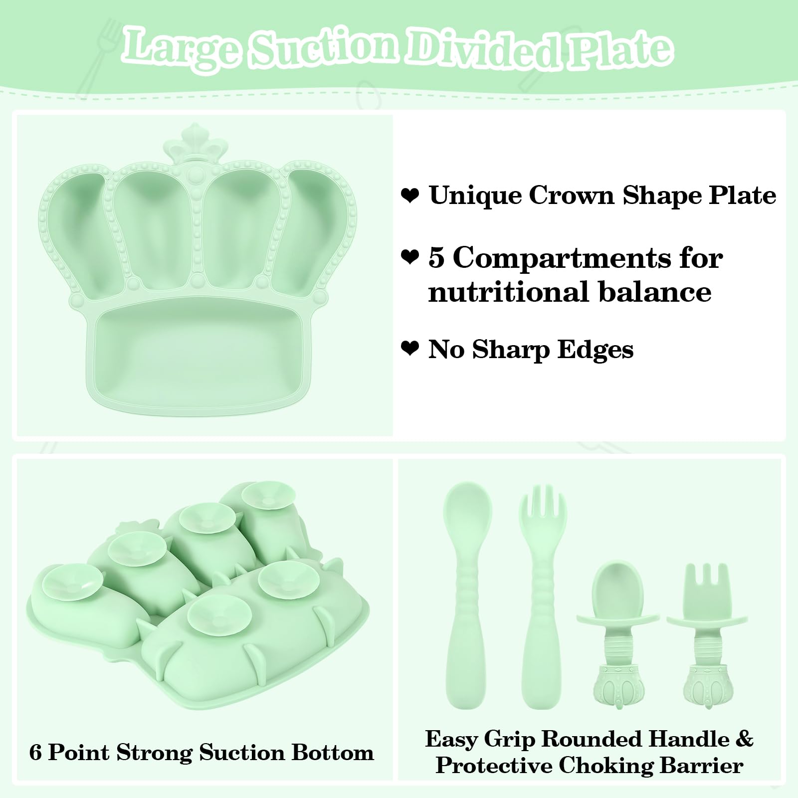 BXLL silicone bib with food catcher protects clothes during mealtime