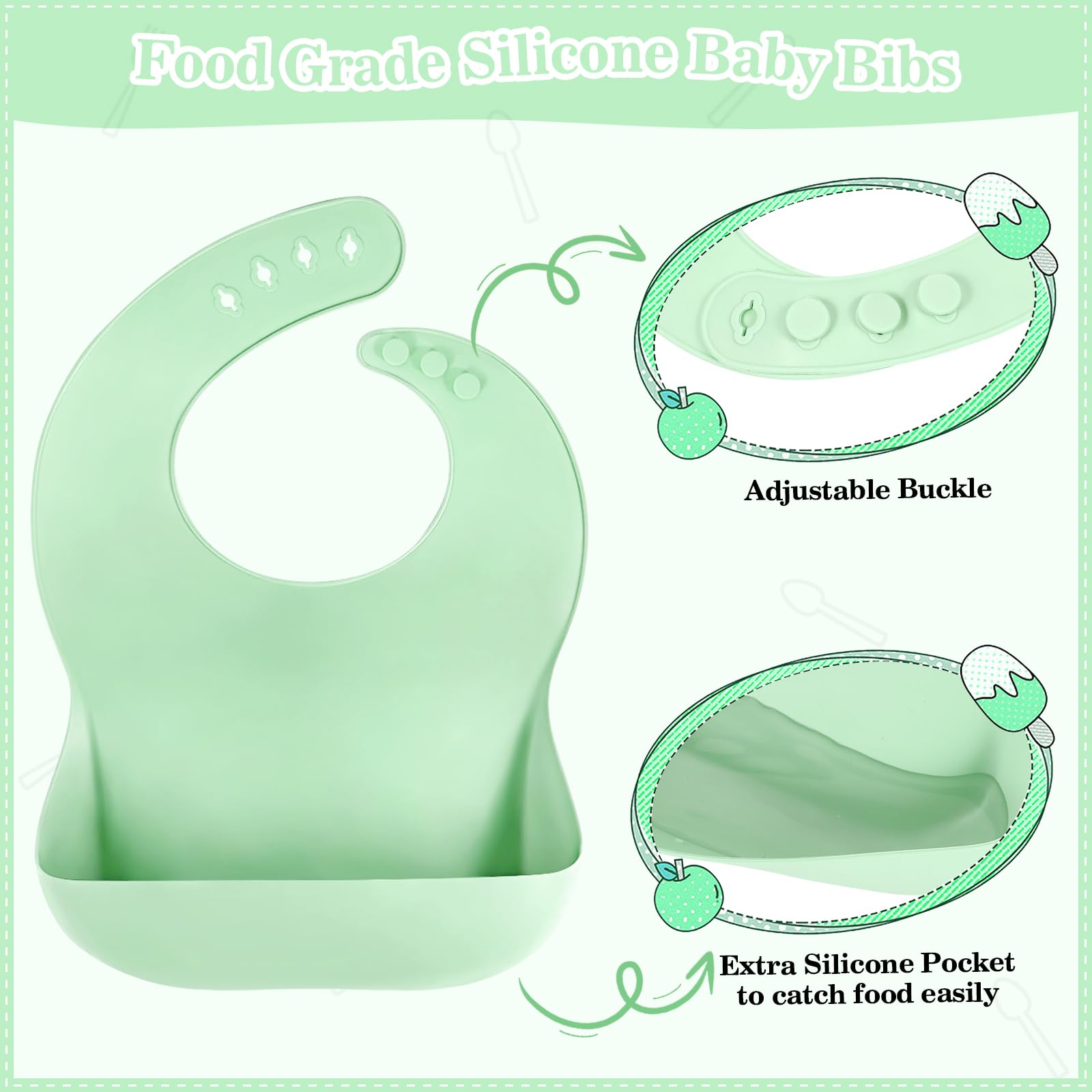 BXLL baby spoon and fork set designed for little hands