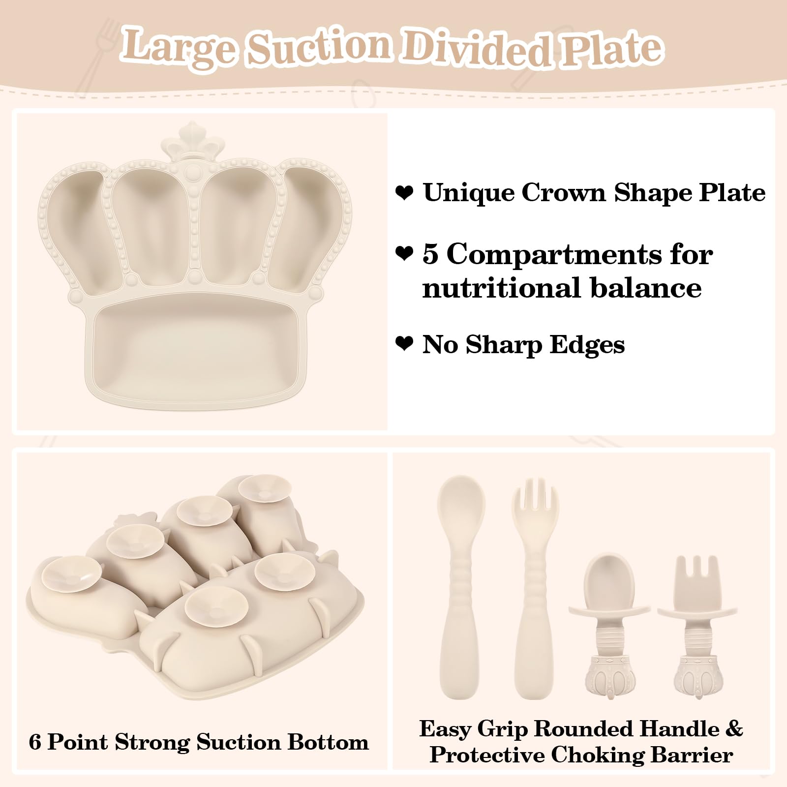 BXLL silicone bib with food catcher keeps clothes clean