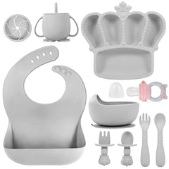  BXLL crown-shaped suction plate keeps meals mess-free during self-feeding.