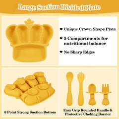 BXLL silicone bib with pocket catches spills during meals.