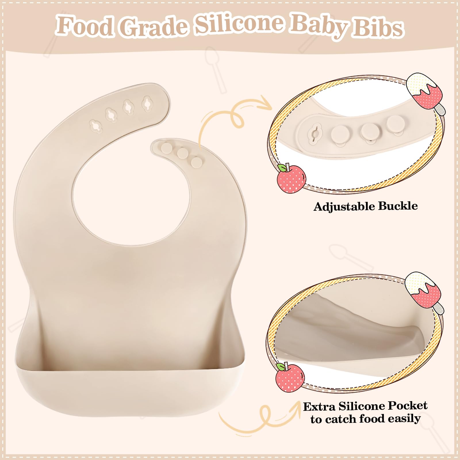 BXLL baby utensils with spoon and fork for tiny hands
