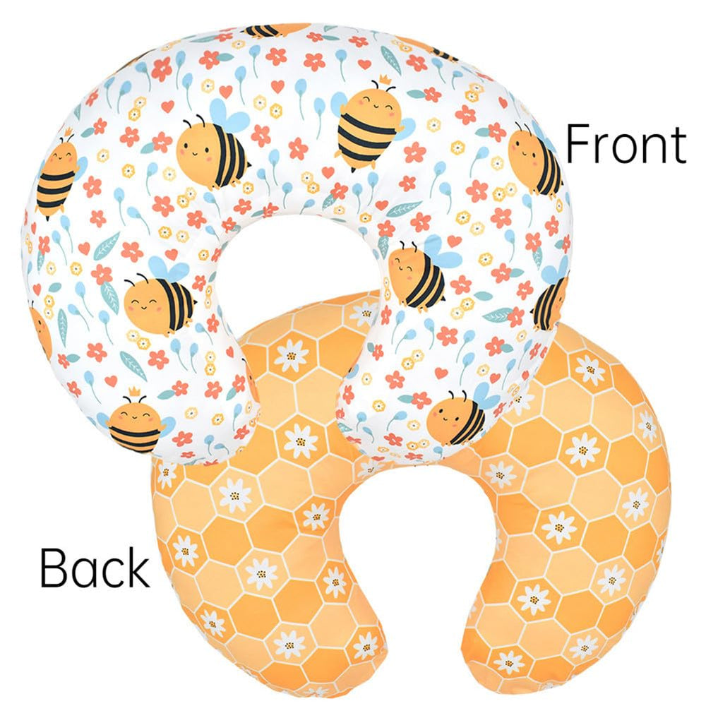 BxuanW nursing pillow cover close-up of stretchy fabric for skin-friendly comfort.