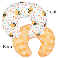 BxuanW nursing pillow cover close-up of stretchy fabric for skin-friendly comfort.