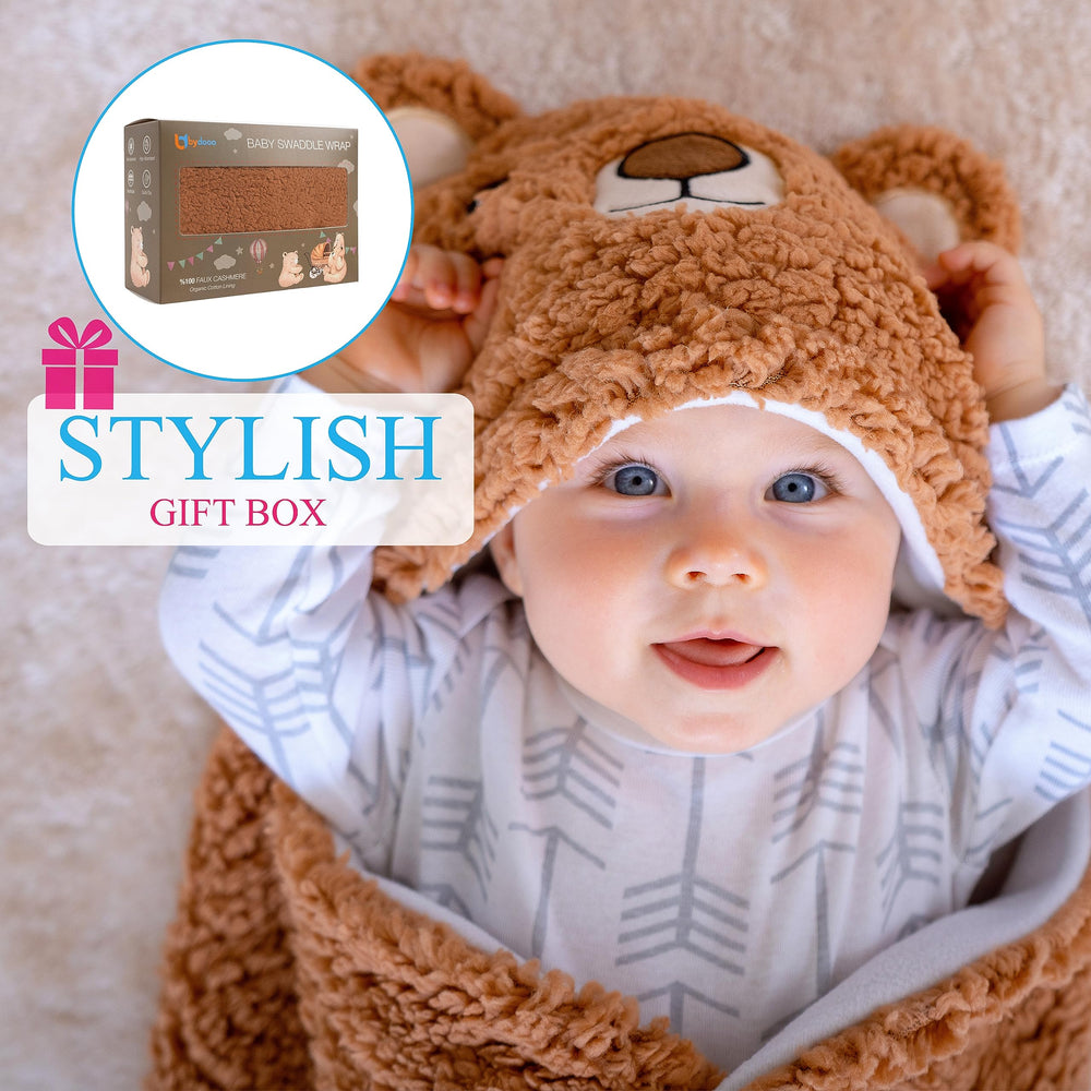 BYDOOO BD Baby swaddle separate-feet design supports kicking while staying swaddled