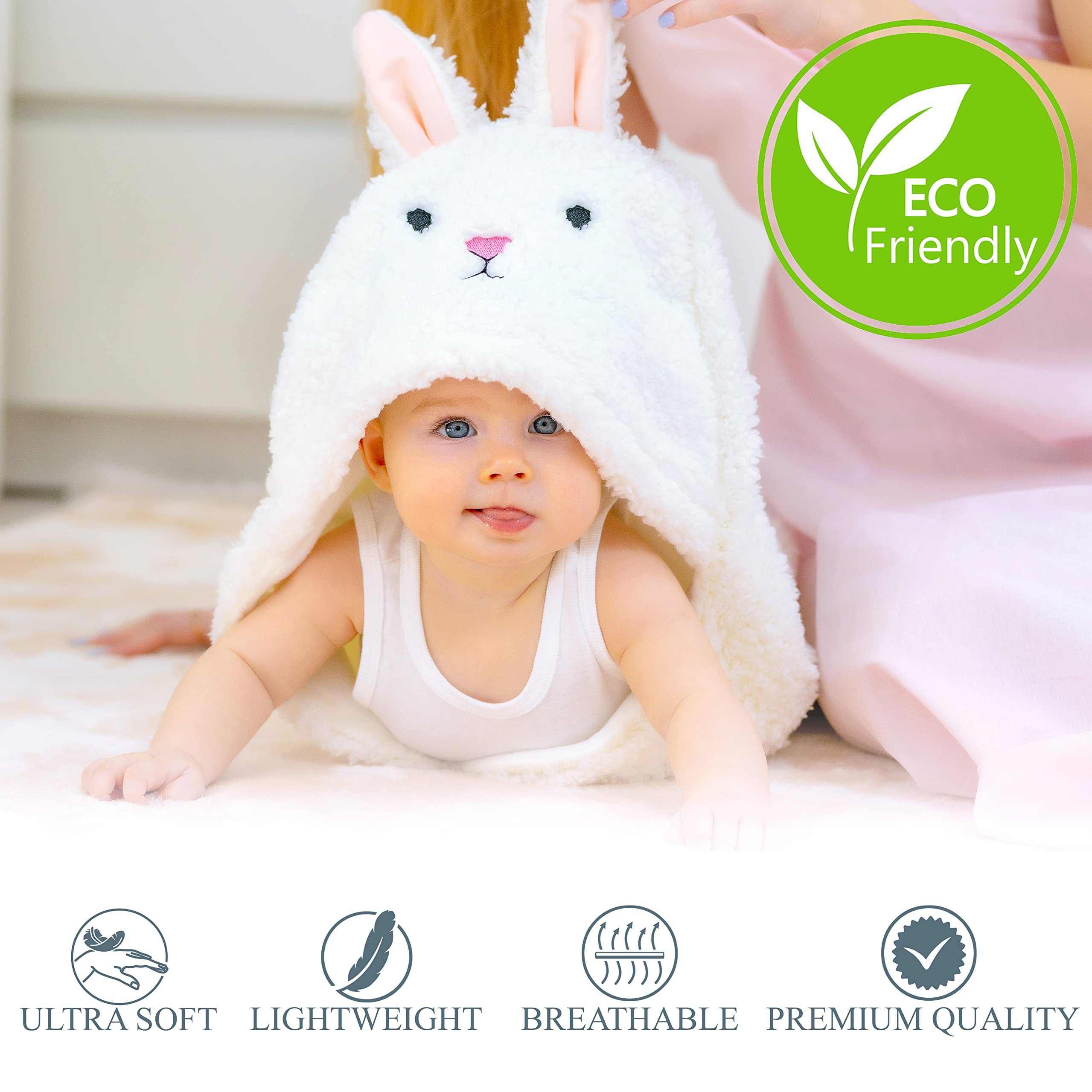 BYDOOO BD swaddle blanket separate-feet design helps babies kick safely without slipping off.