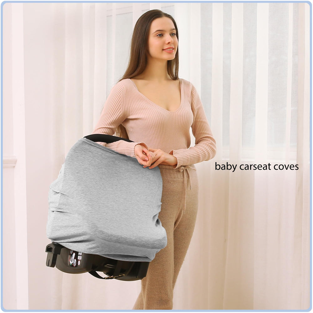 ByeBye Calorie breastfeeding cover breathable knit grey for privacy and comfort.