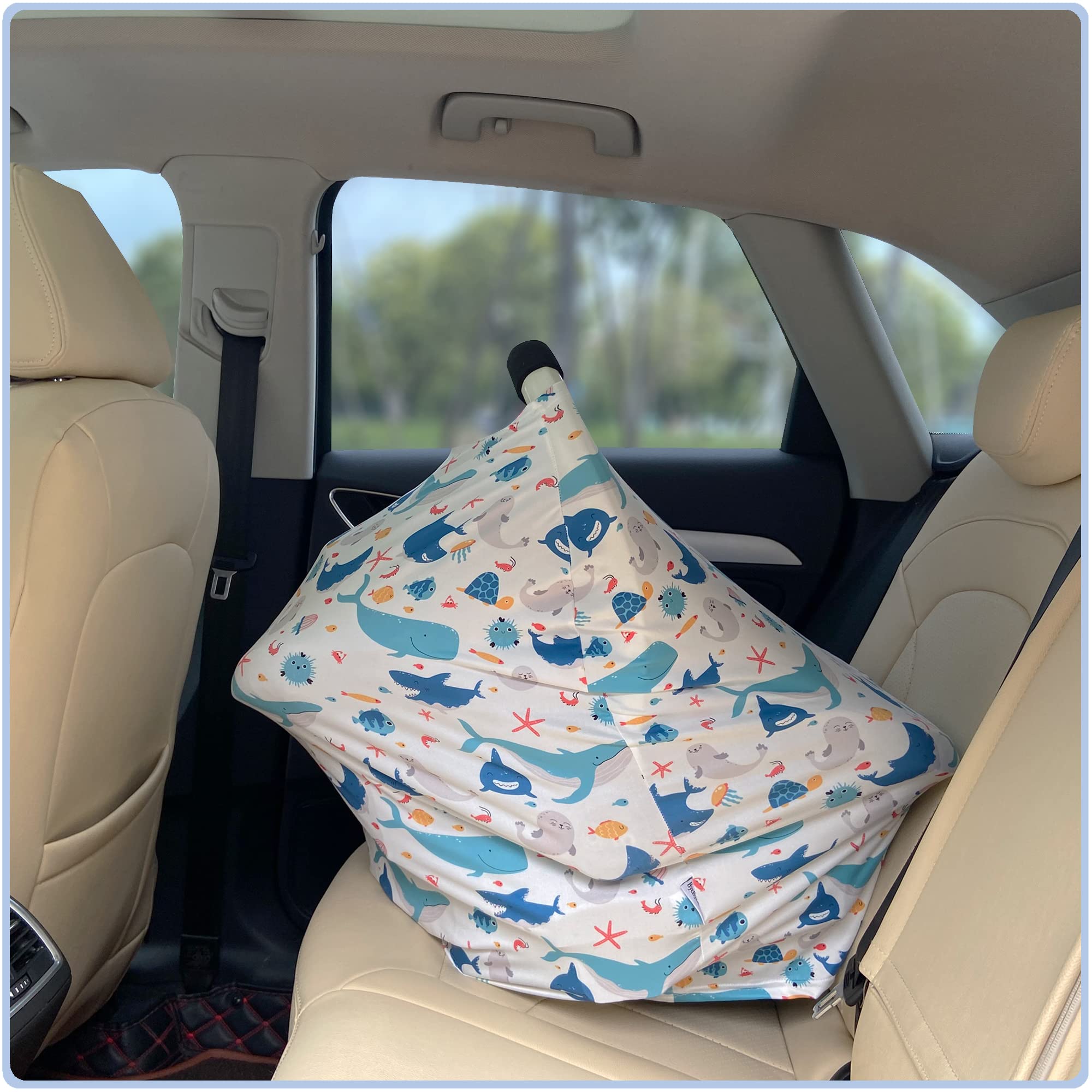 ByeBye Calorie Sea World high chair cover keeps feeding surfaces clean.
