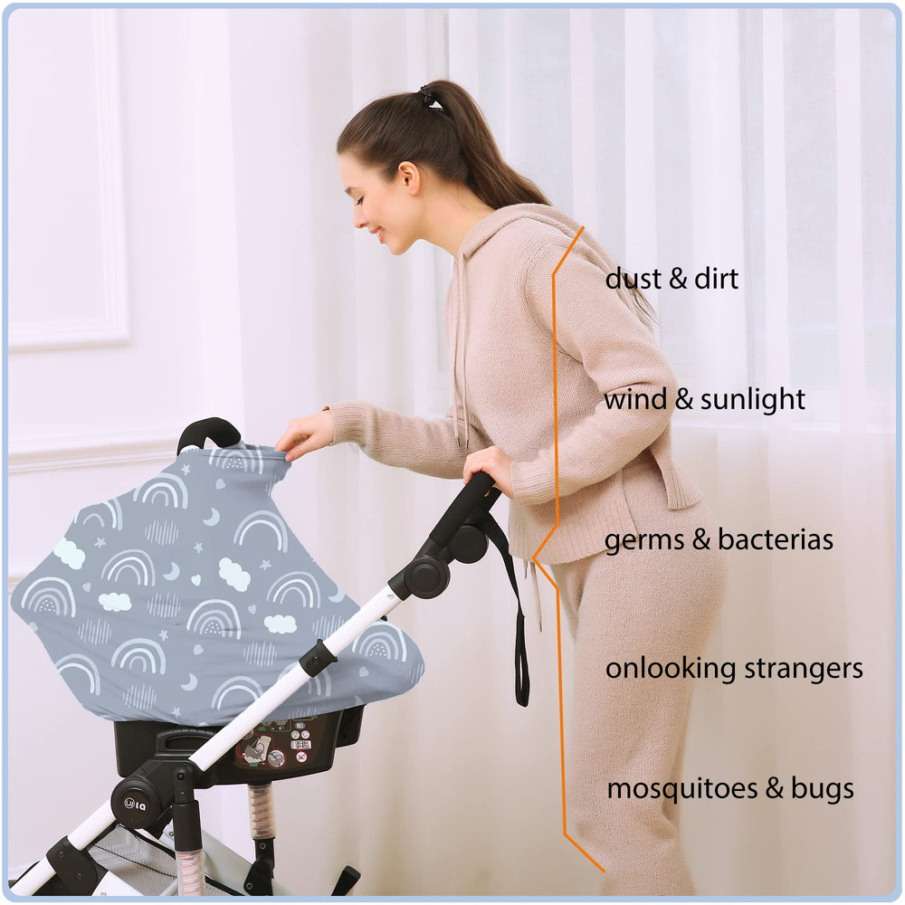 ByeBye Calorie high-chair cover offers versatile meal-time privacy.