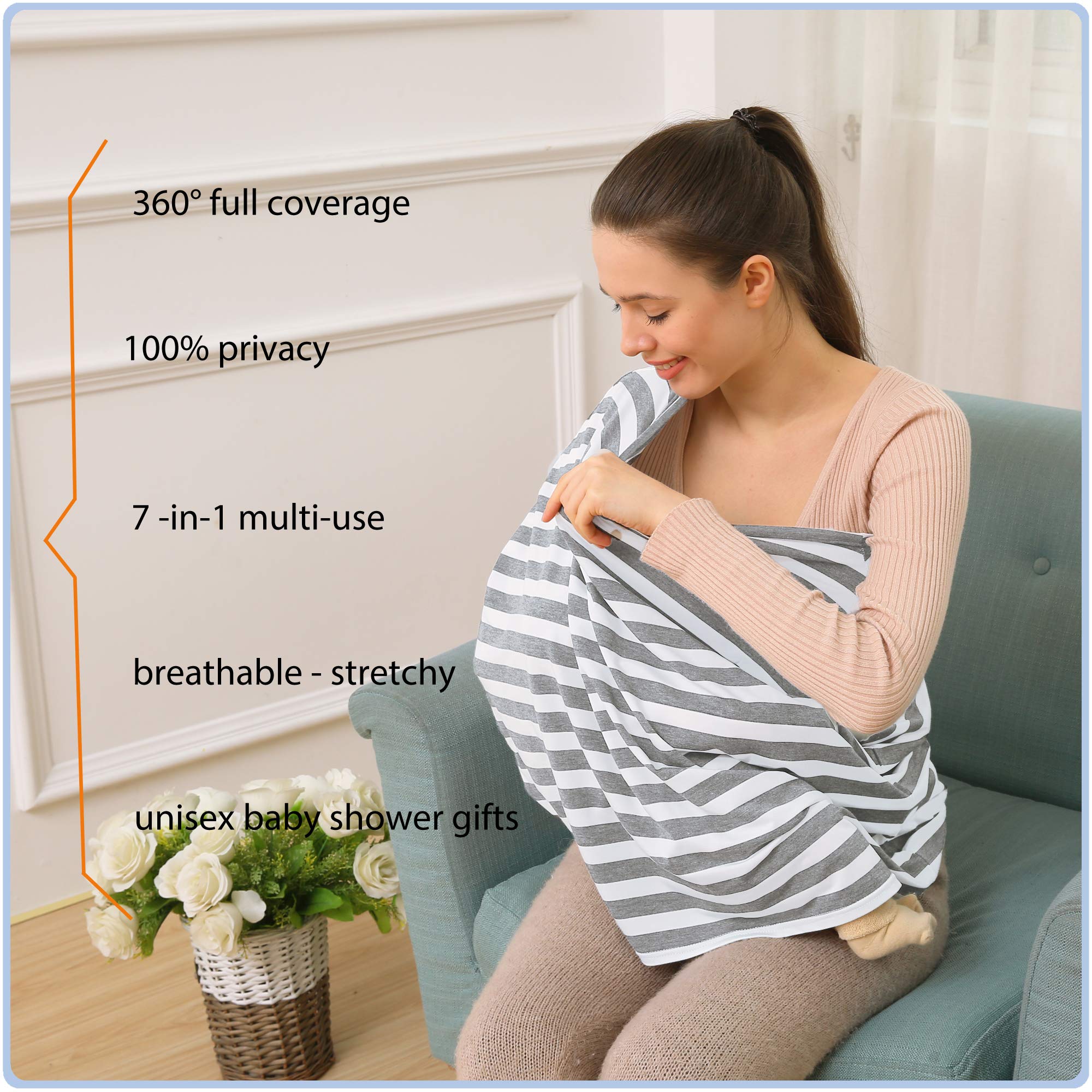 ByeBye Calorie infant canopy over car seat providing breathable protection from sun and wind.