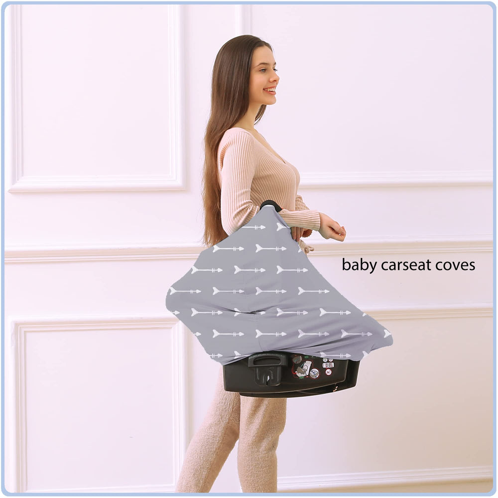 ByeBye Calorie nursing carseat canopy in-use providing private nursing in public.