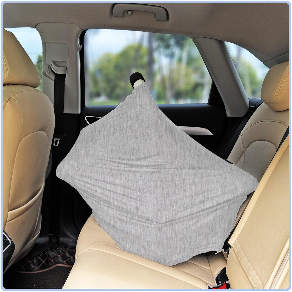 ByeBye Calorie quick-slip-on cover fits various car seats in seconds.
