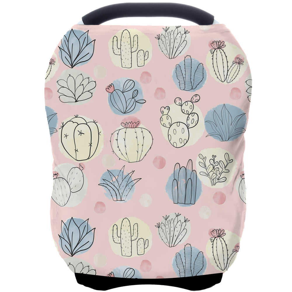 ByeBye Calorie car-seat cover in cactus offering privacy and sun protection.