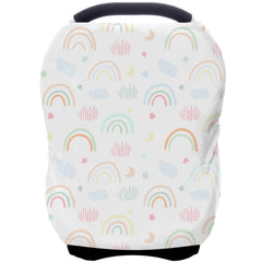 ByeBye Calorie car seat cover rainbow canopy for privacy and sun protection