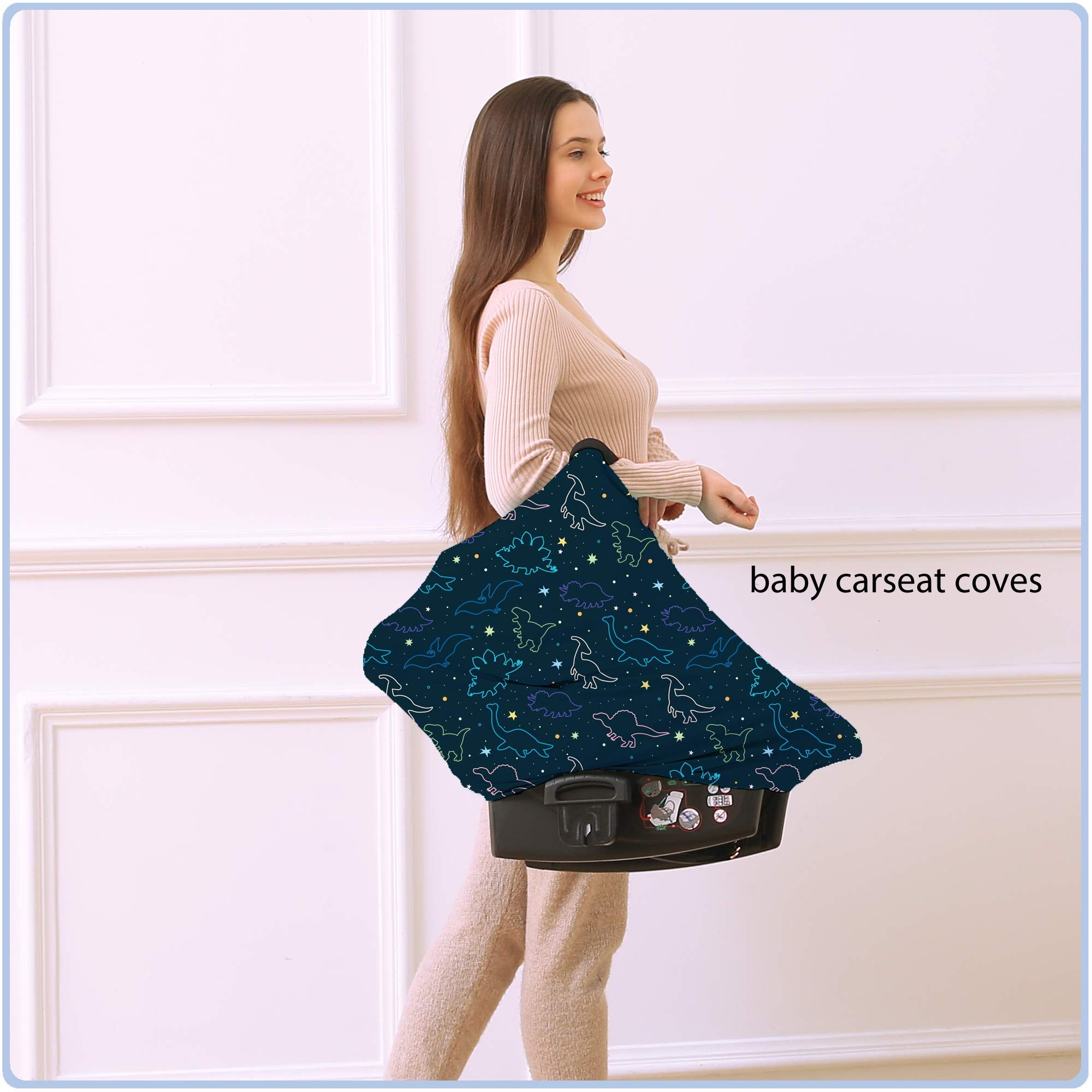 ByeBye Calorie carseat canopy protecting baby from sun and wind during strolls.