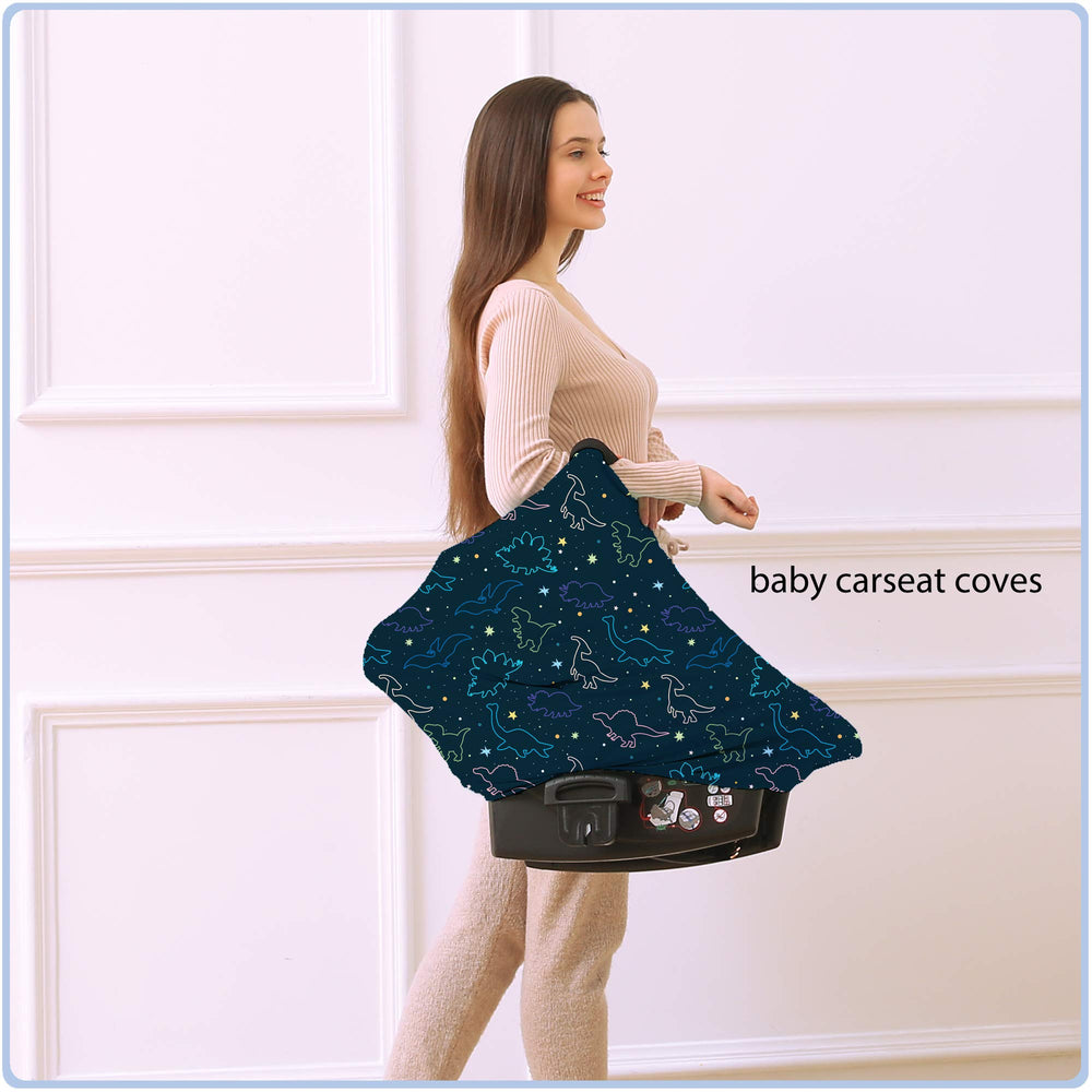 ByeBye Calorie carseat canopy protecting baby from sun and wind during strolls.