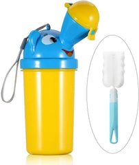 BYETOO portable potty urinal side view shows compact travel design for kids