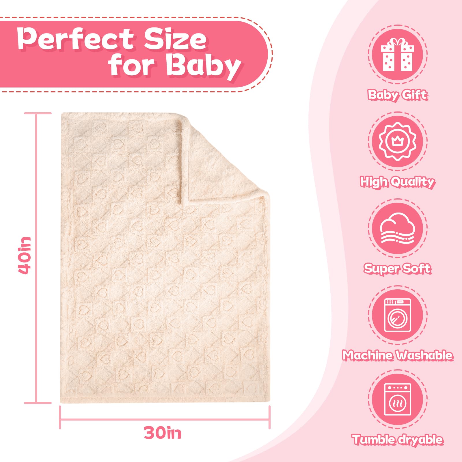 BYKOSY 30x40 inch blanket proves multi-use as nursing cover and tummy time mat.