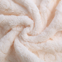 BYKOSY Plush Fleece Fabric close-up shows feather-light softness for sensitive skin.