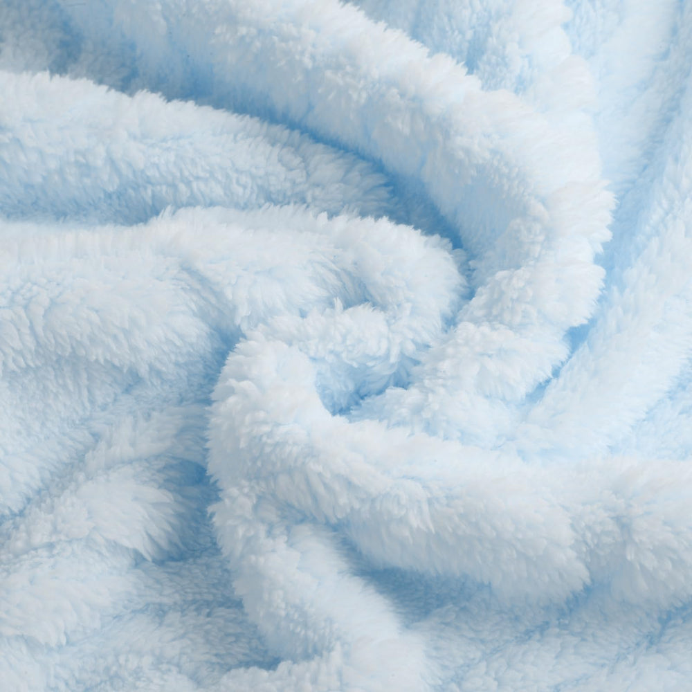 BYKOSY Ultra Soft Fleece Baby Blanket crib use for cozy sleep and naps
