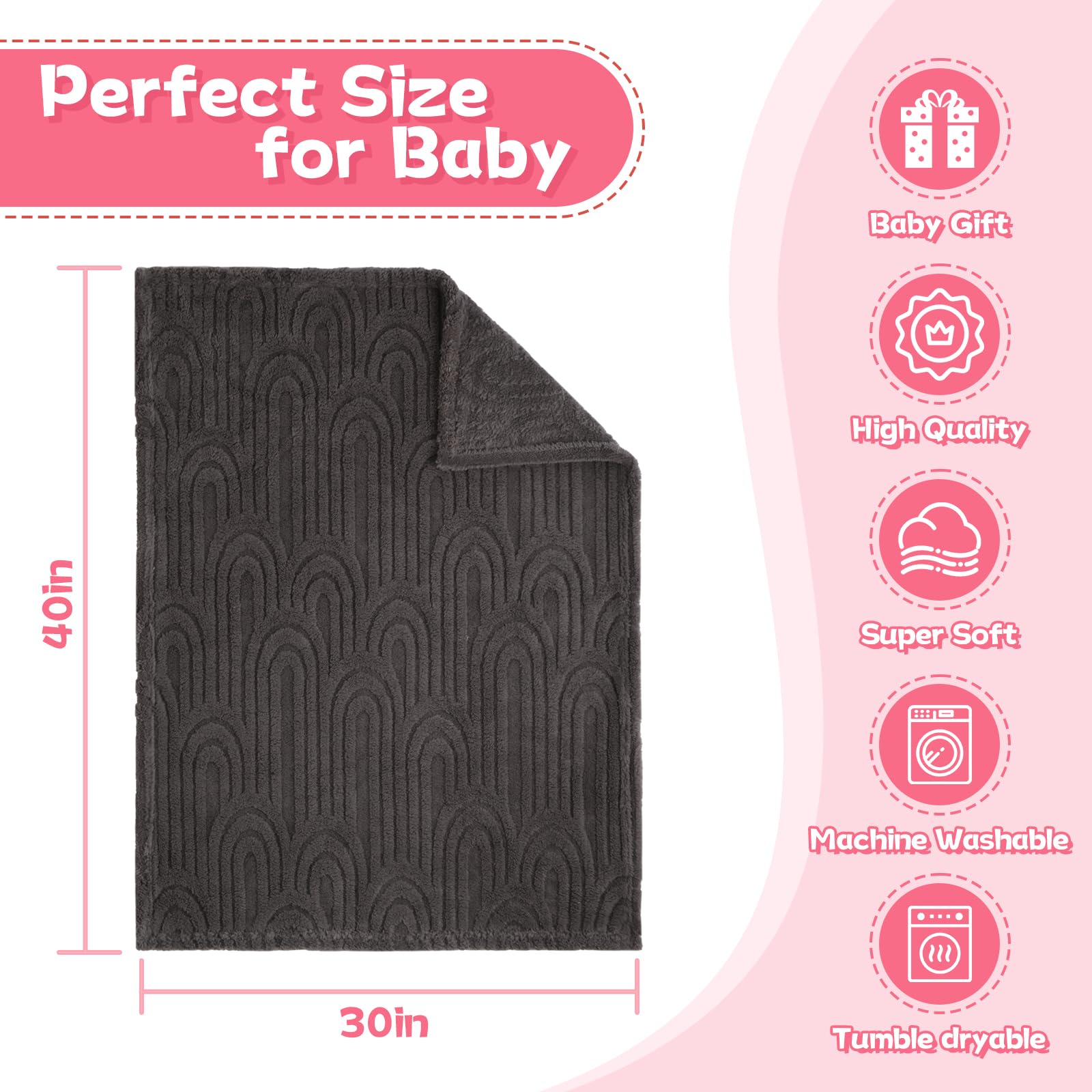 BYKOSY Ultra Soft Fleece Blanket machine-washable in cold cycle for easy care.