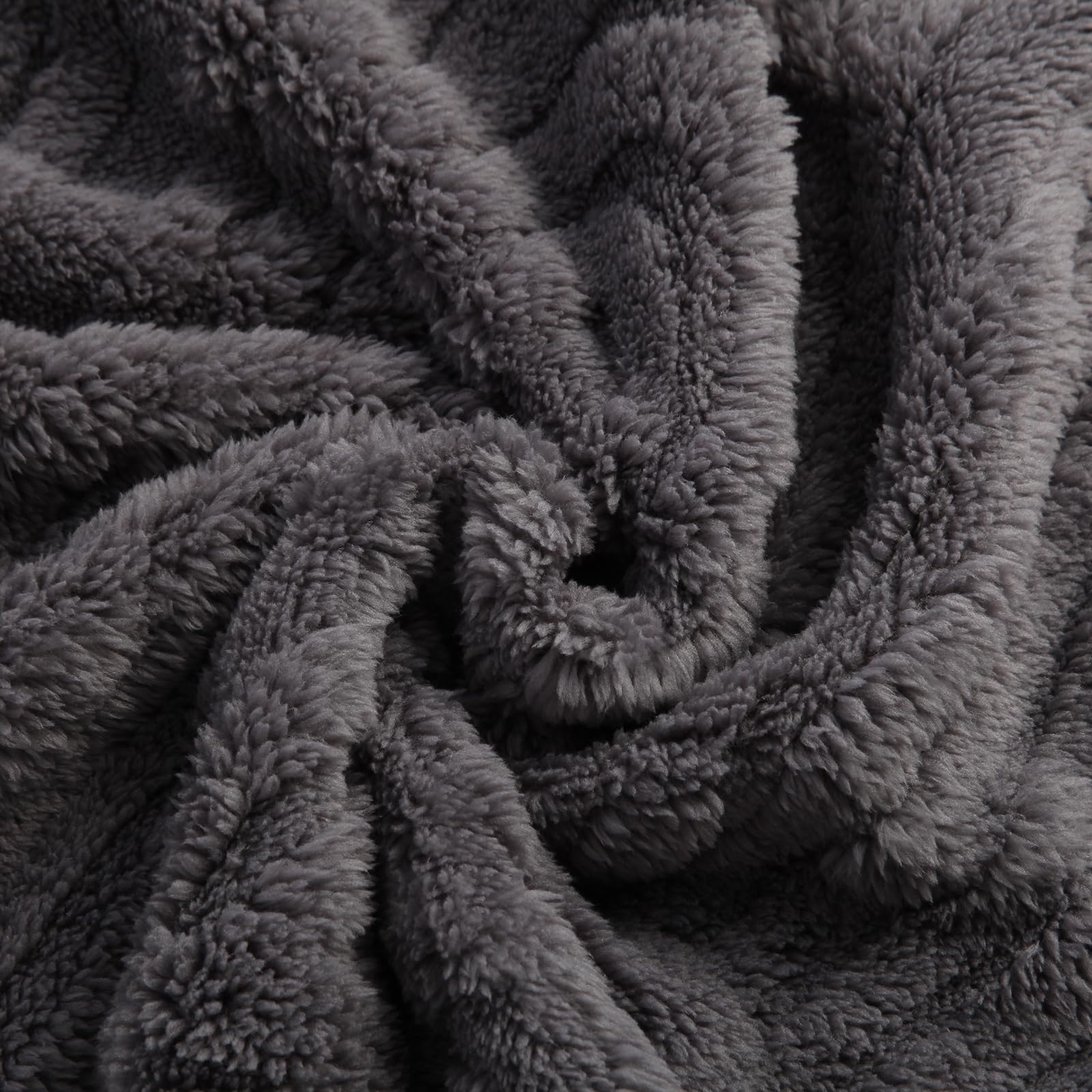 BYKOSY fleece baby blanket swaddling in crib, breathable warmth for year-round comfort.