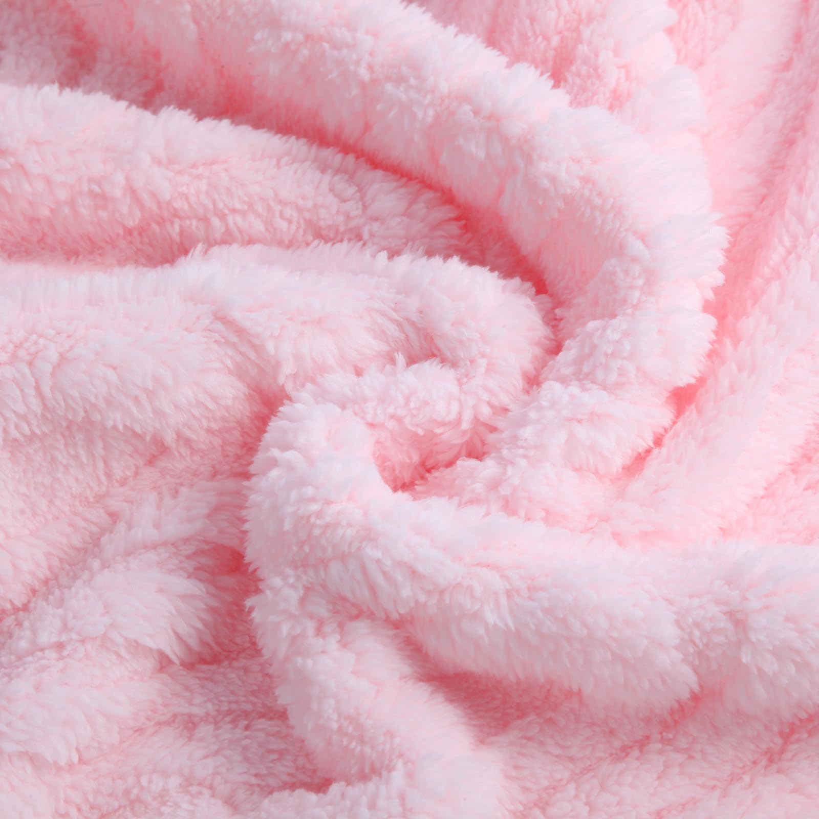 BYKOSY ultra soft fleece blanket rainbow pink in nursery scene for cozy layering