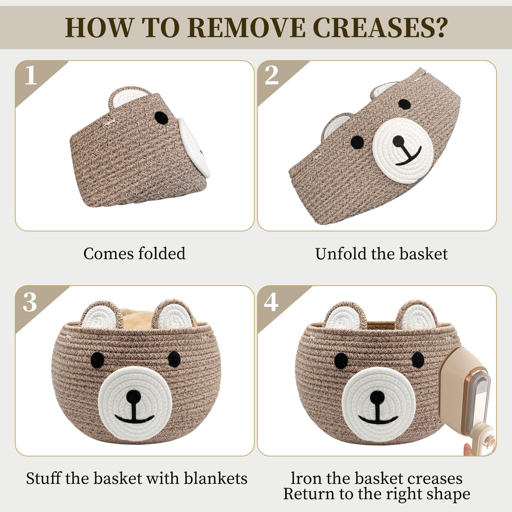 BYLSSNUK desktop organizer basket for remotes, magazines, and small items.