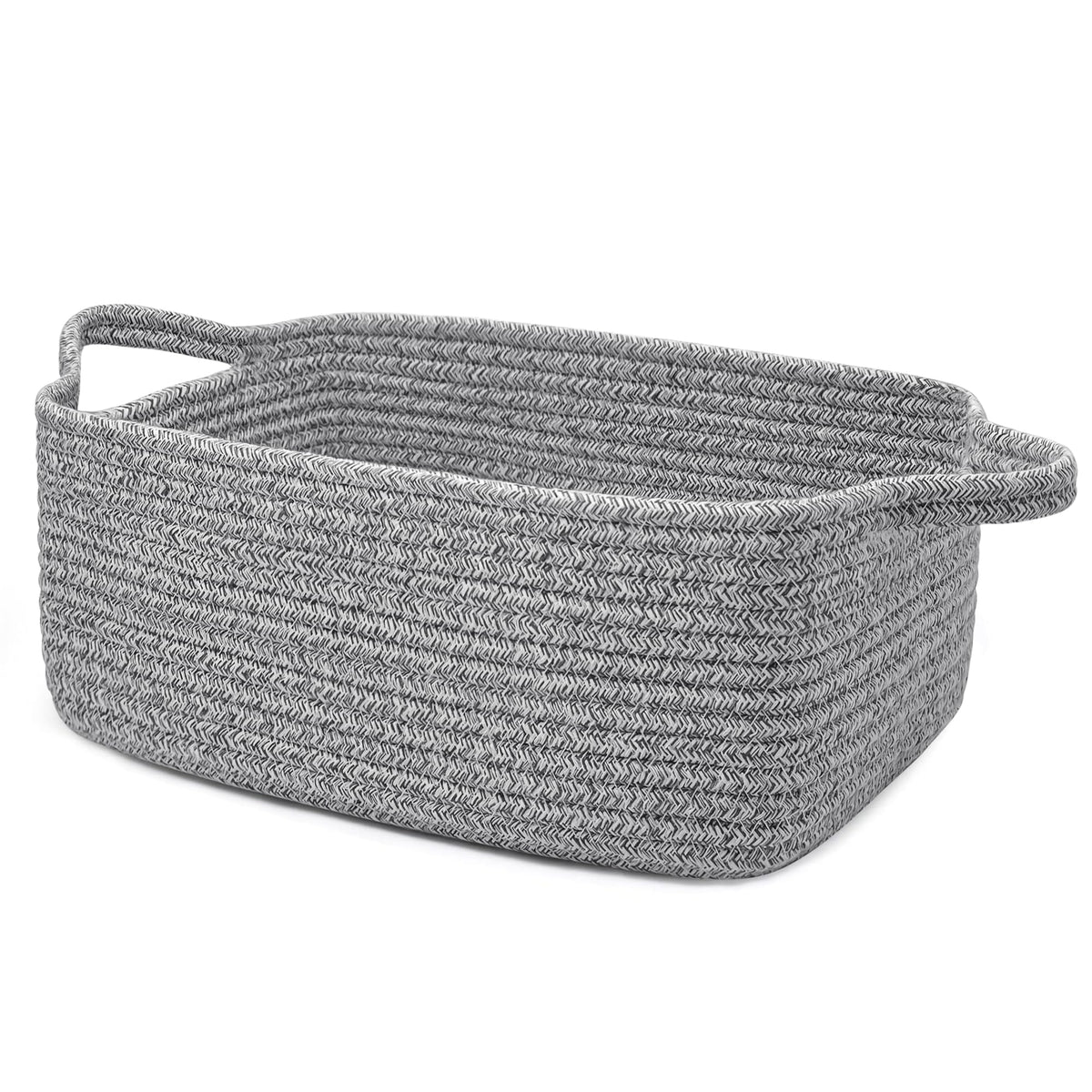 BYLSSNUK gift basket empty grey assembled for easy gift-giving