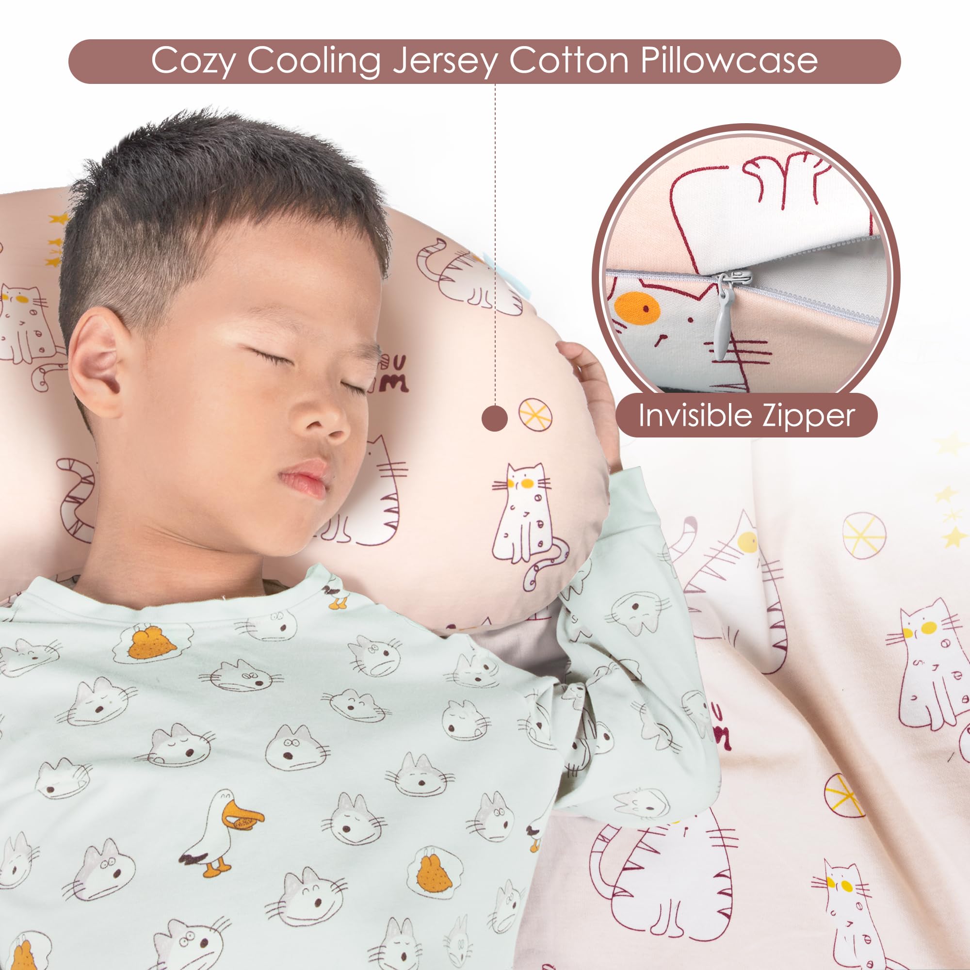 BYRIVER quilted divided sections keep shape during sleep