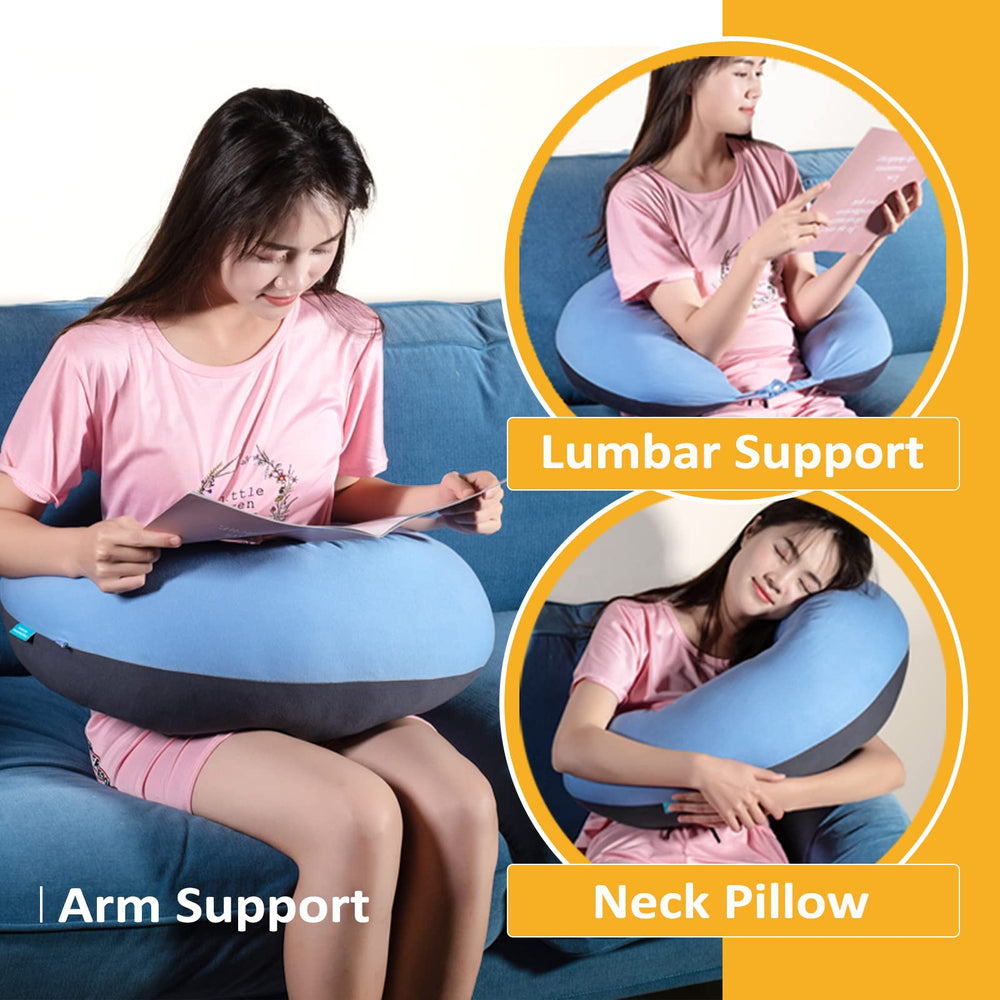 BYRIVER pillow used for nursing support and soothing feeds.