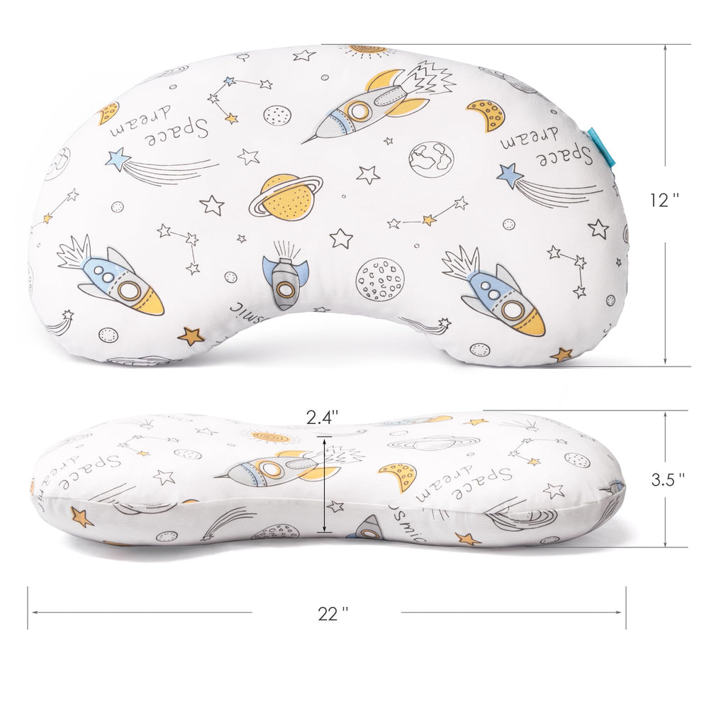 BYRIVER Spaceship pillow with pillowcase, packaged as a gift-ready option.