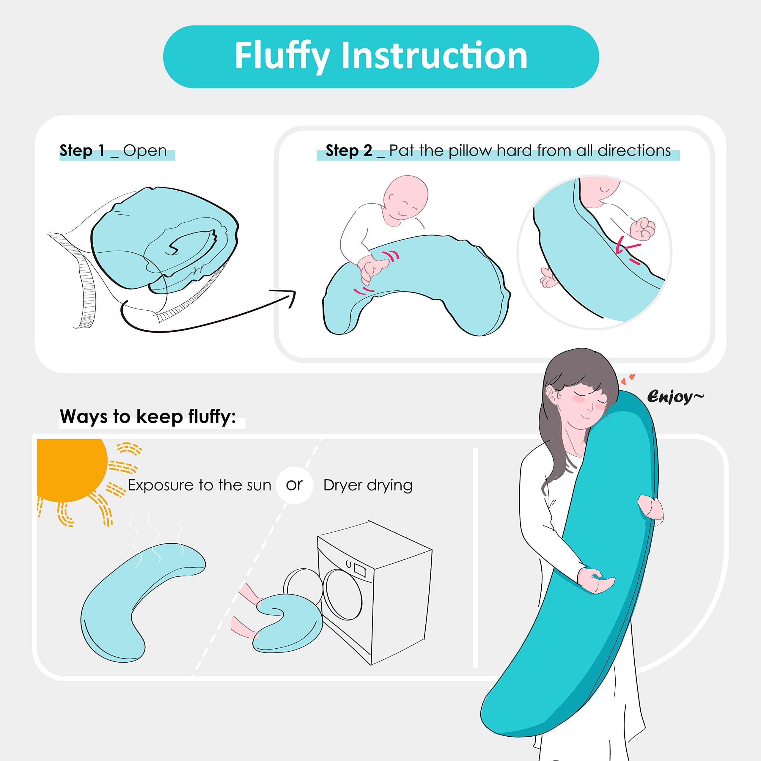 BYRIVER travel-size pillow is compact and hugging-friendly for nights away.