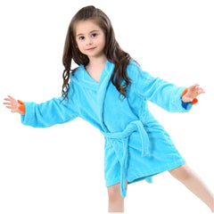 C-YOUNG kids bath robe dinosaur hood keeps little ones warm after bathtime.