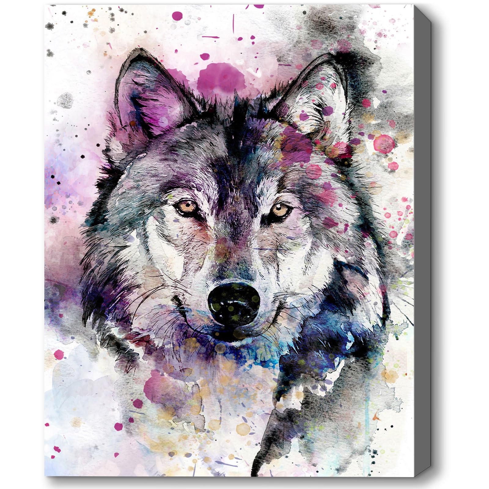 C8BUSIS wolf canvas print bedroom decor creates calming, nature-inspired atmosphere.