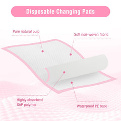 Cabaubl soft material close-up, skin-friendly surface for gentle changes.