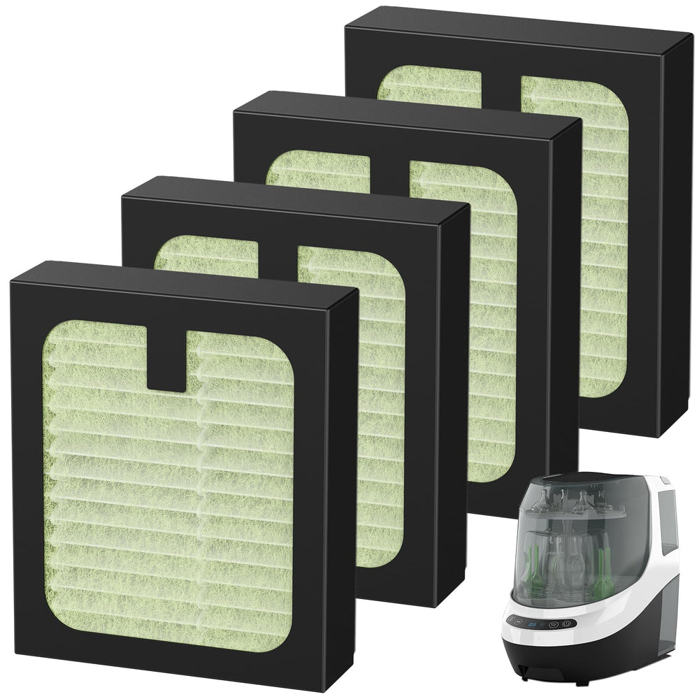 Cabiclean filtration performance—reduces airborne dust during bottle cleaning.