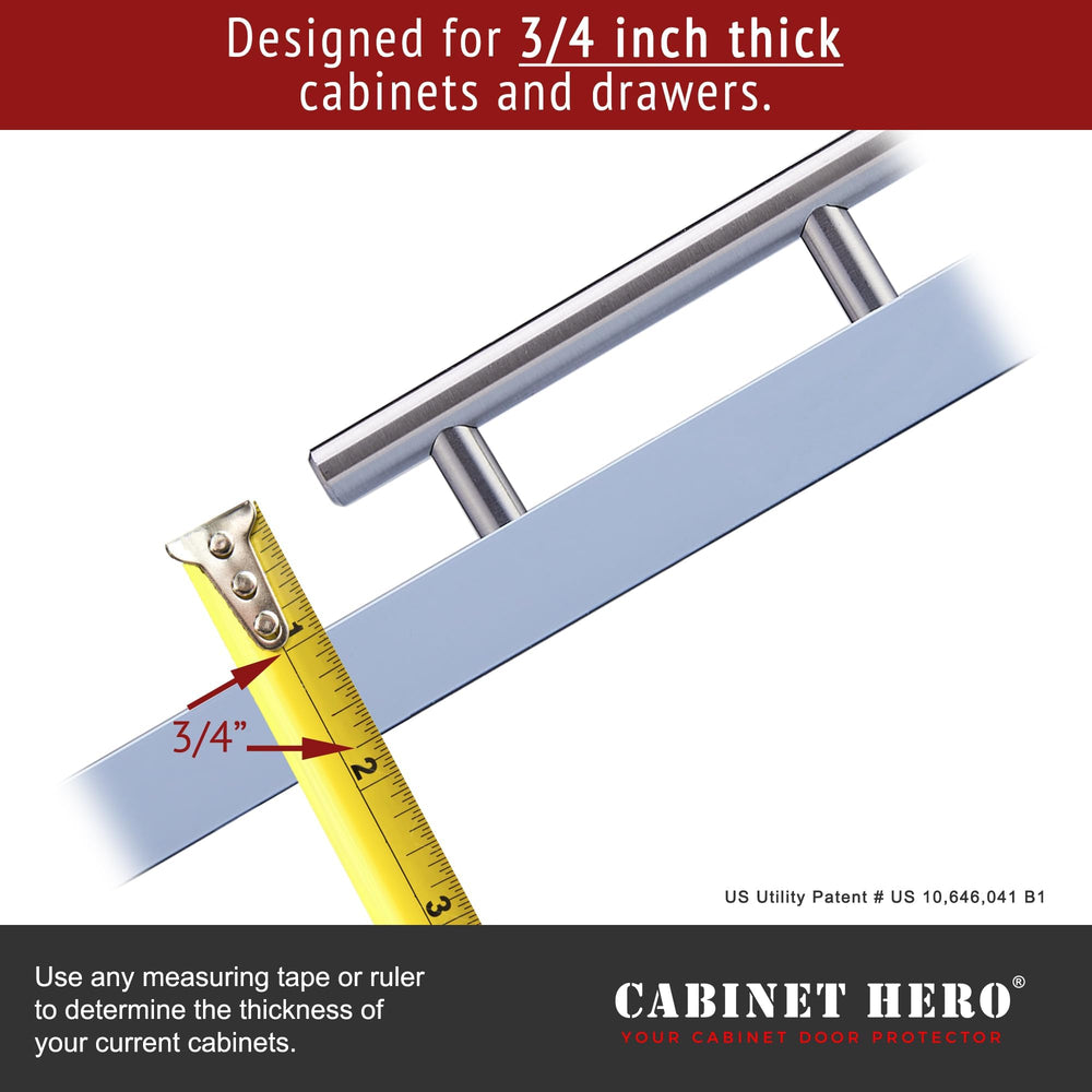 Cabinet Hero Slimline edge protector on drawer front providing edge defense