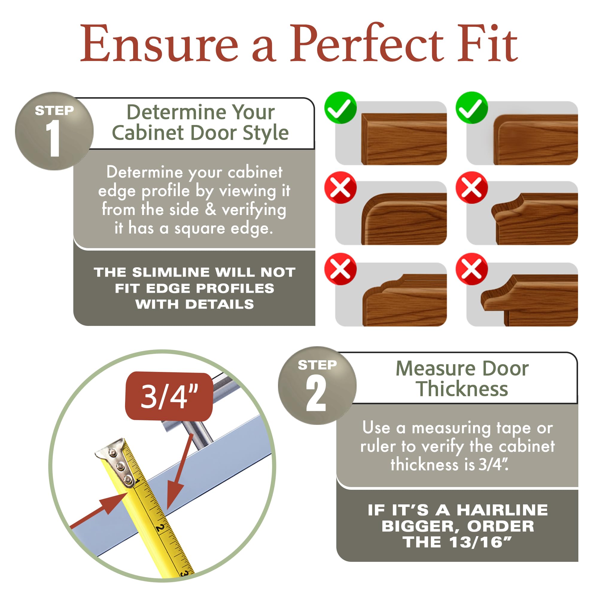 Cabinet Hero Slimline edge protector along a drawer front guards against nicks.
