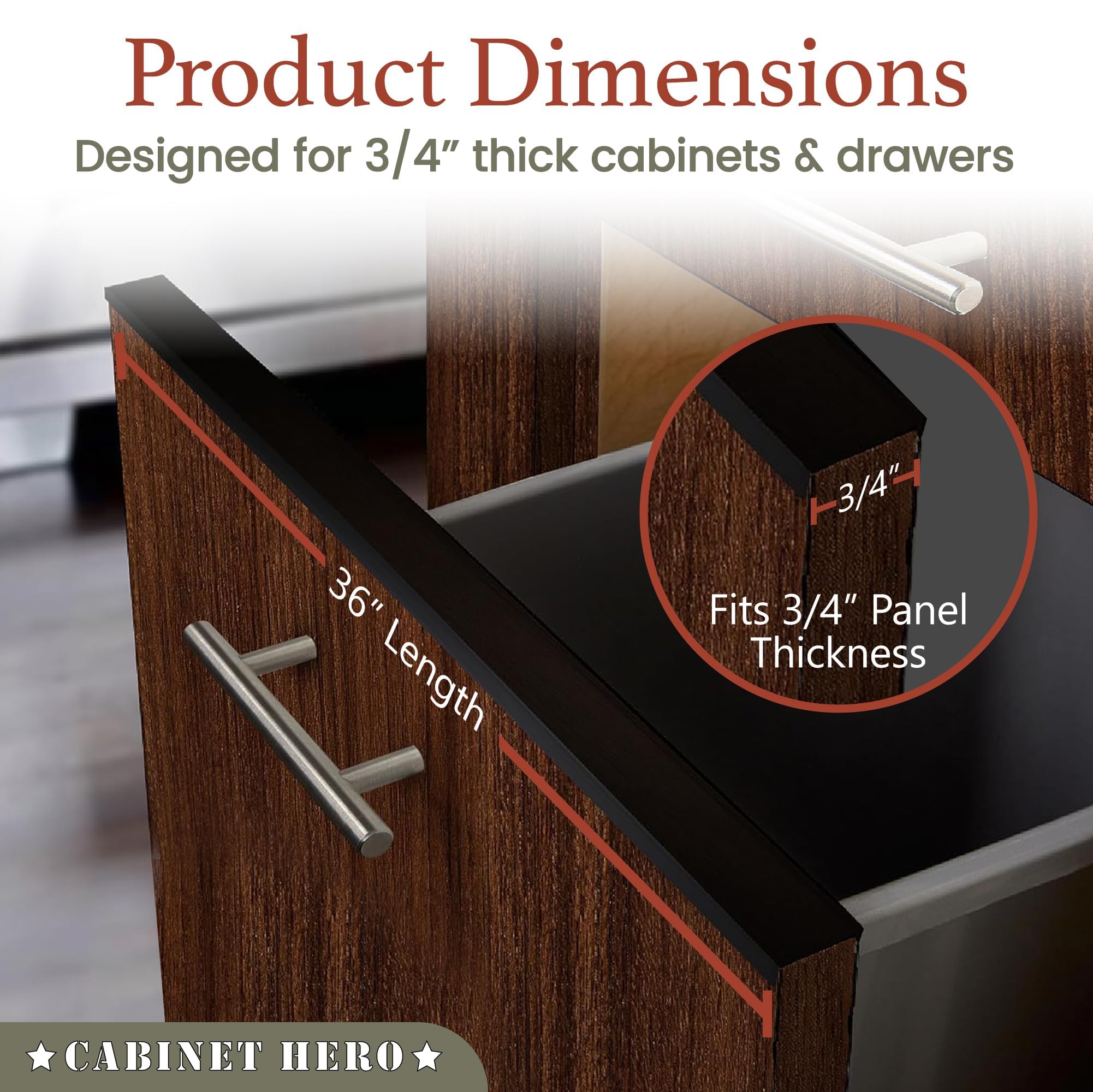 Cabinet Hero Slimline edge protector edge closeup highlights durable thickness