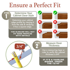 Cabinet Hero Slimline front profile protector keeps edges pristine and protected