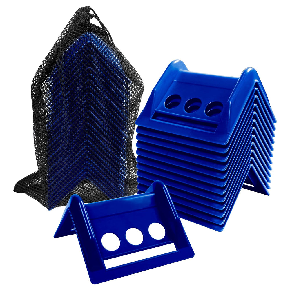 Cabtherlyn 24-pack flatbed edge protectors with blue case guard cargo during transport