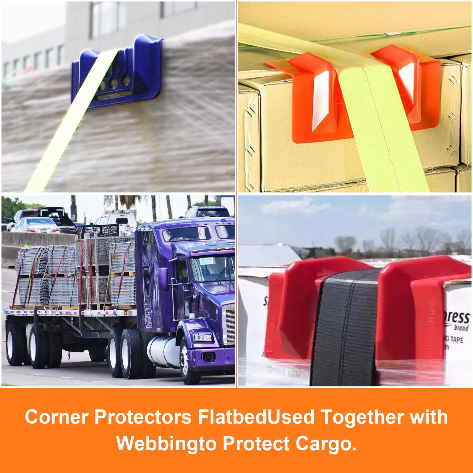 Cabtherlyn edge protectors in red boost on-site visibility and cargo protection.