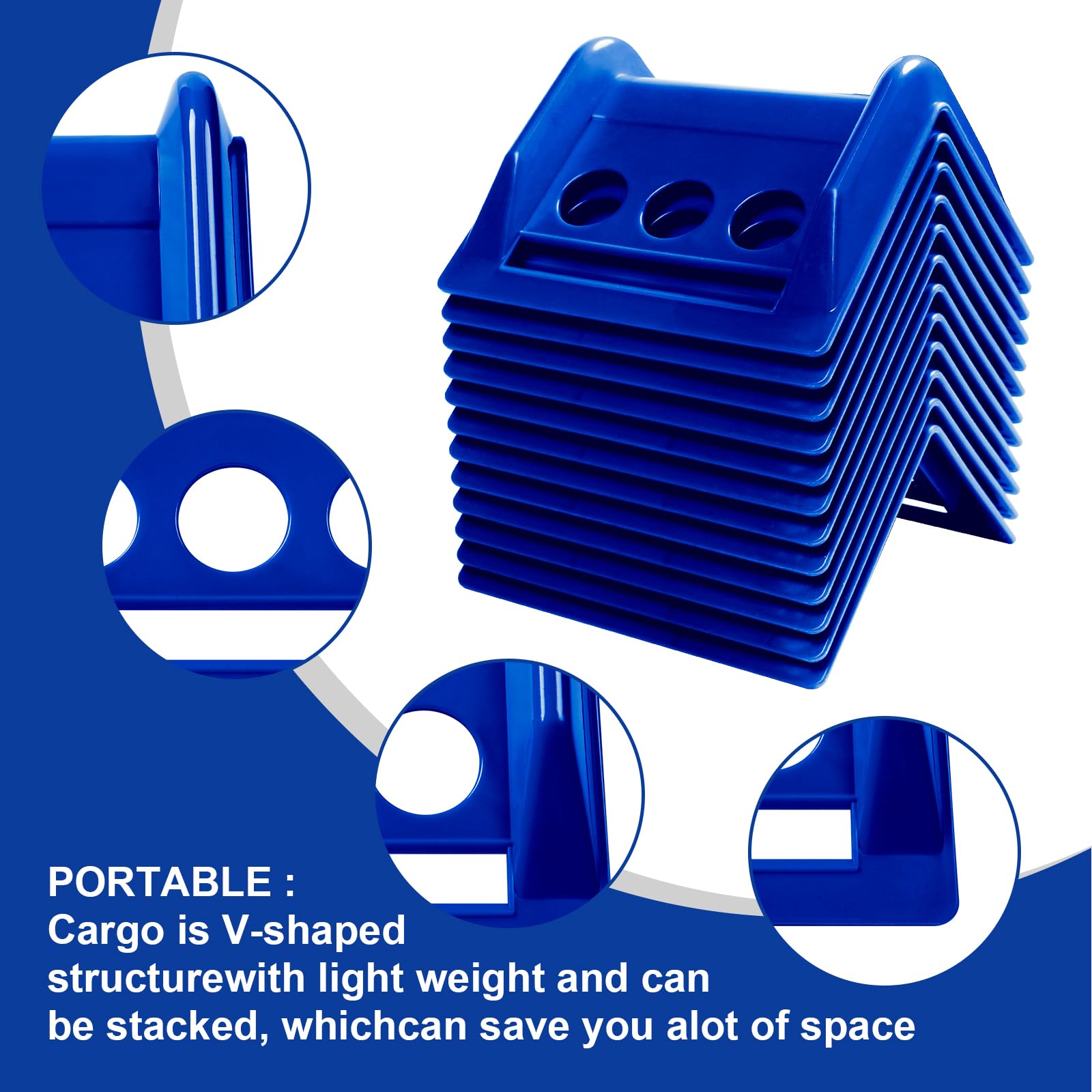 Cabtherlyn edge protectors stackable design simplifies storage and stacking after use